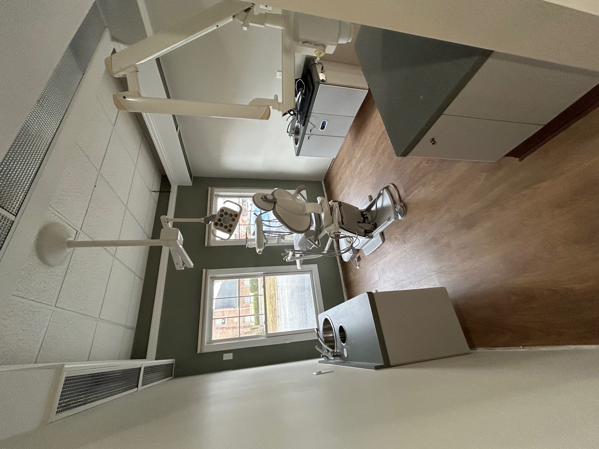 newly painted exam room